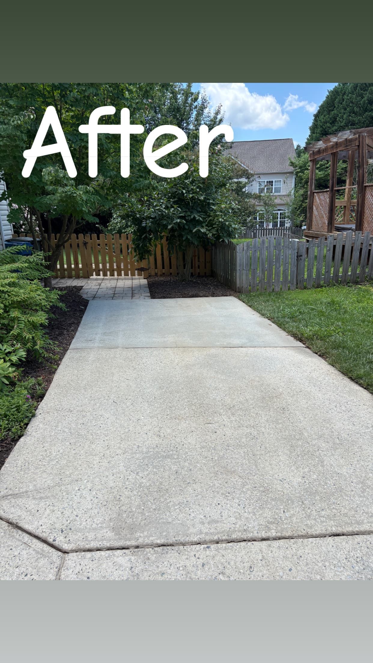 Backyard Walkway — after