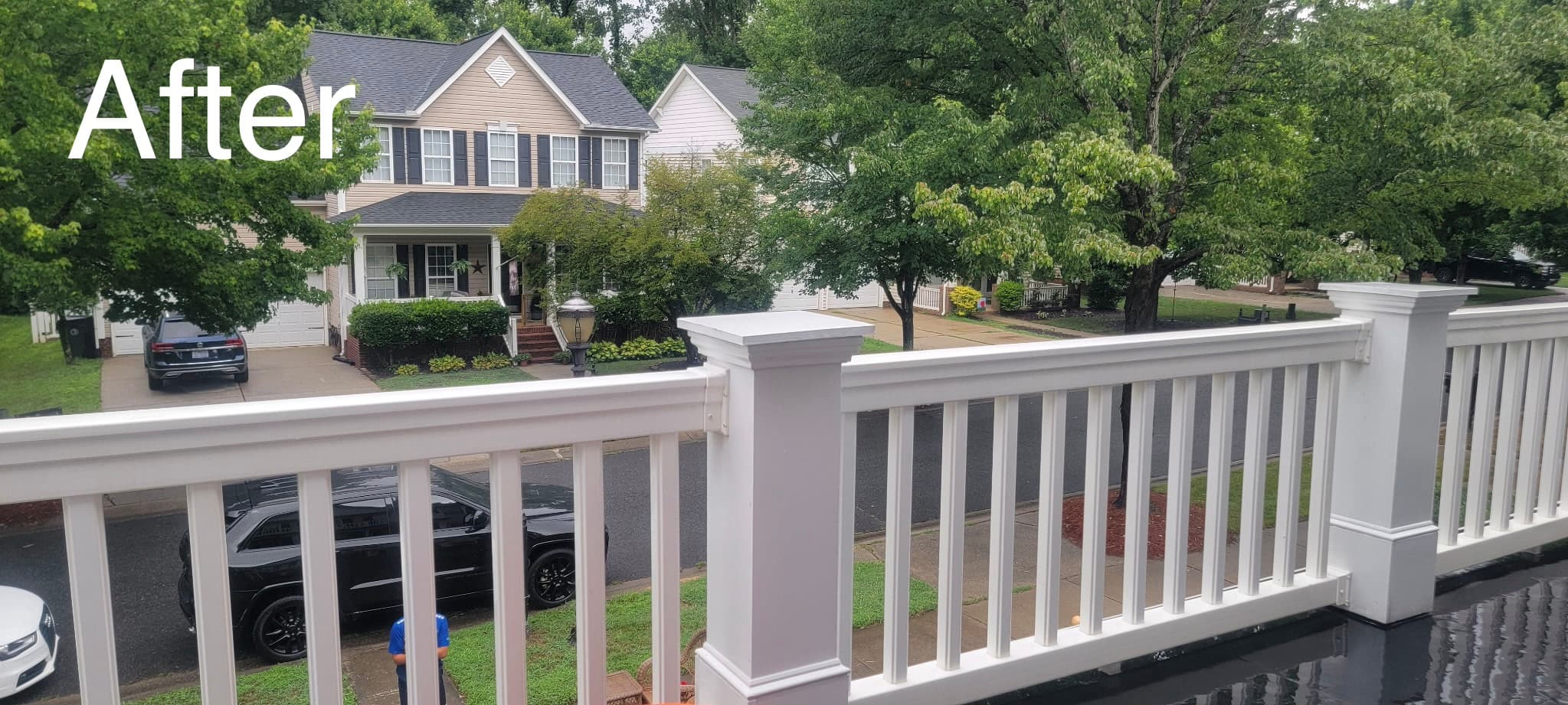 Front Porch Railing — after