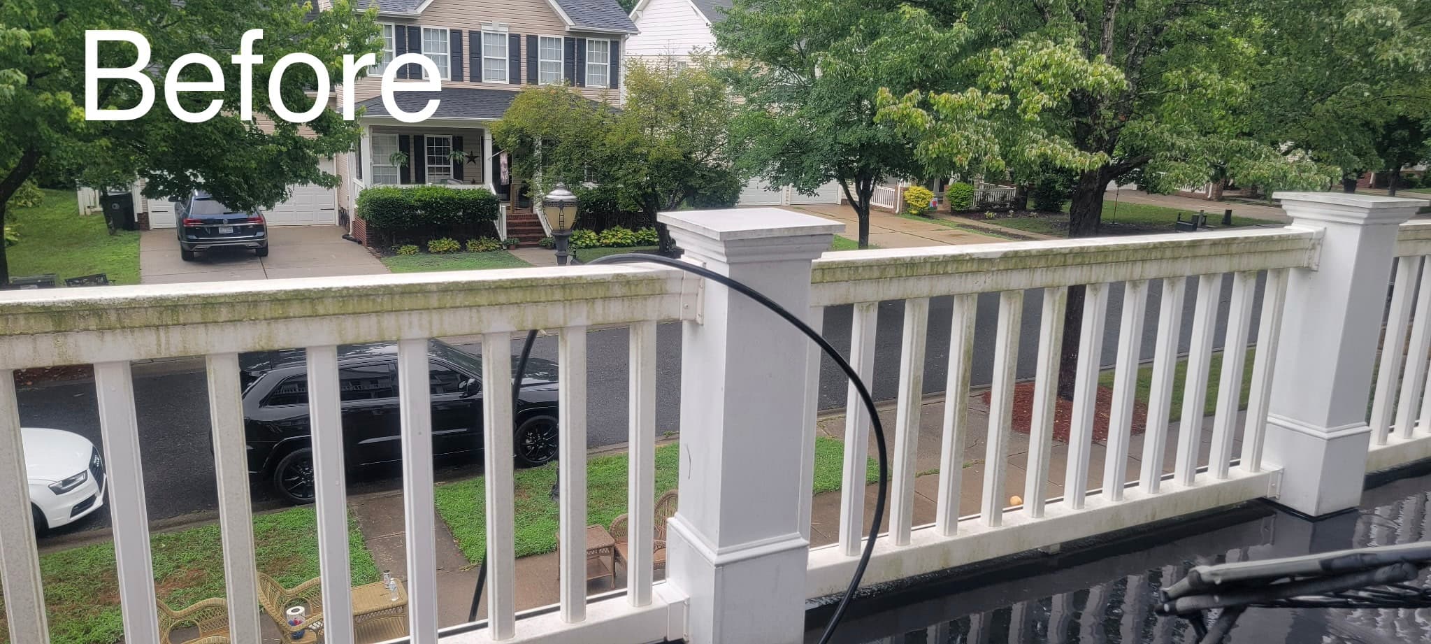 Front Porch Railing — before