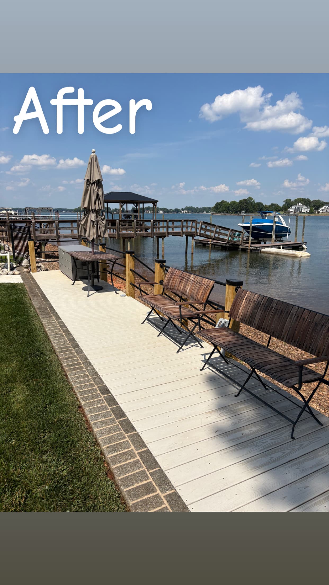 Lakefront Deck — after