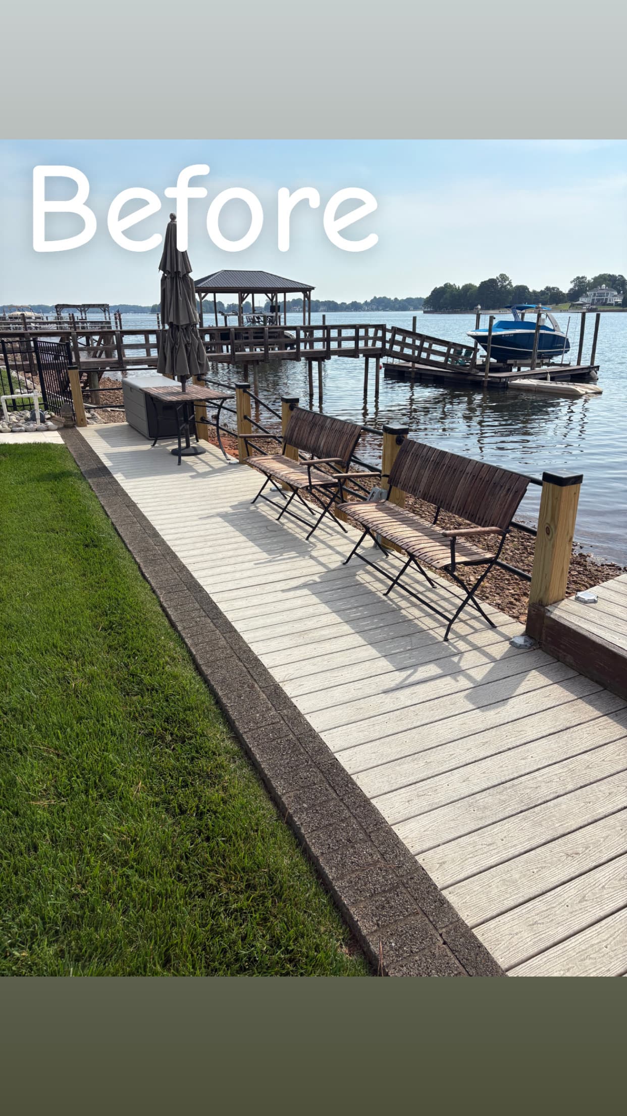 Lakefront Deck — before