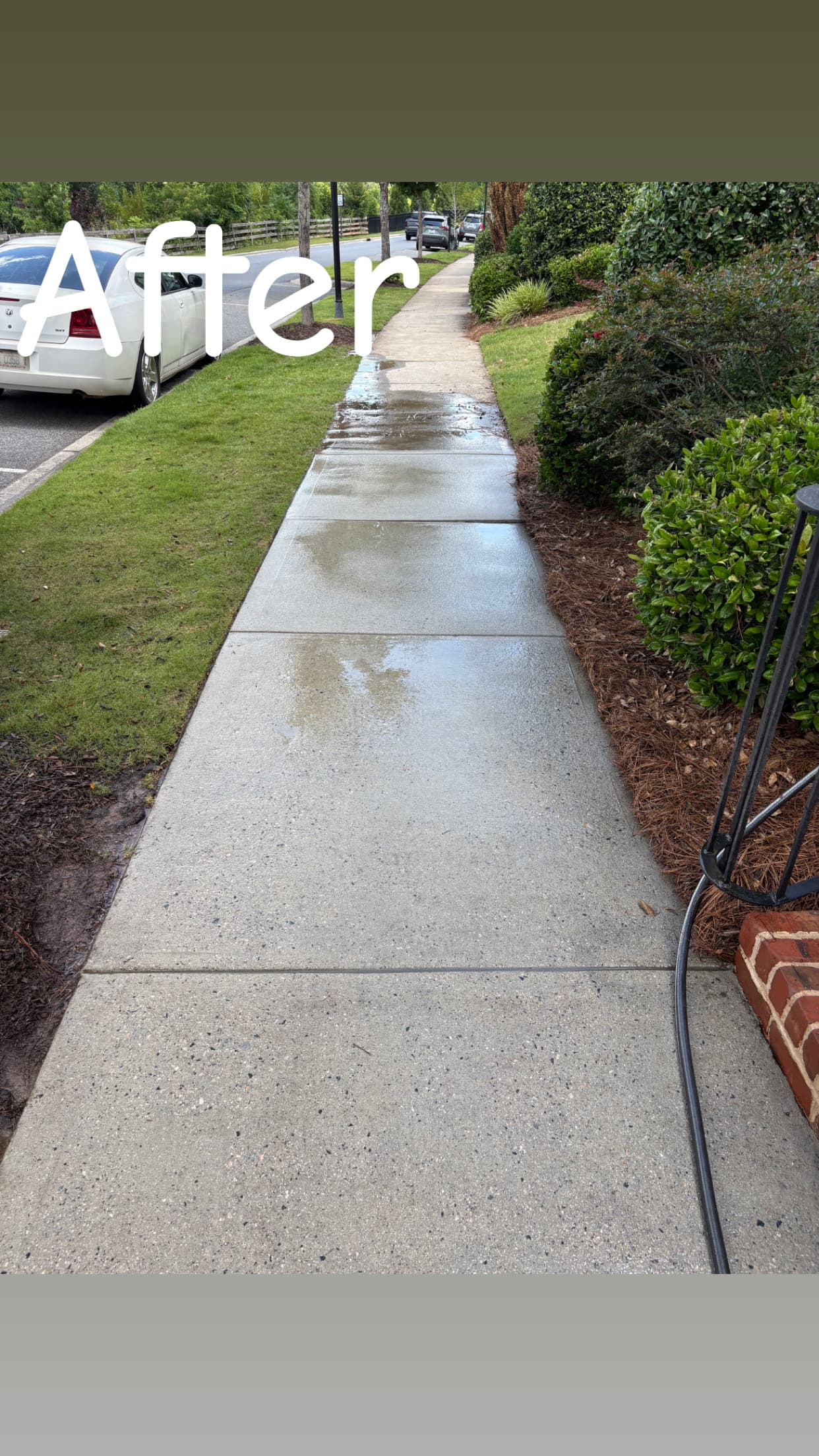 Concrete Sidewalk — after