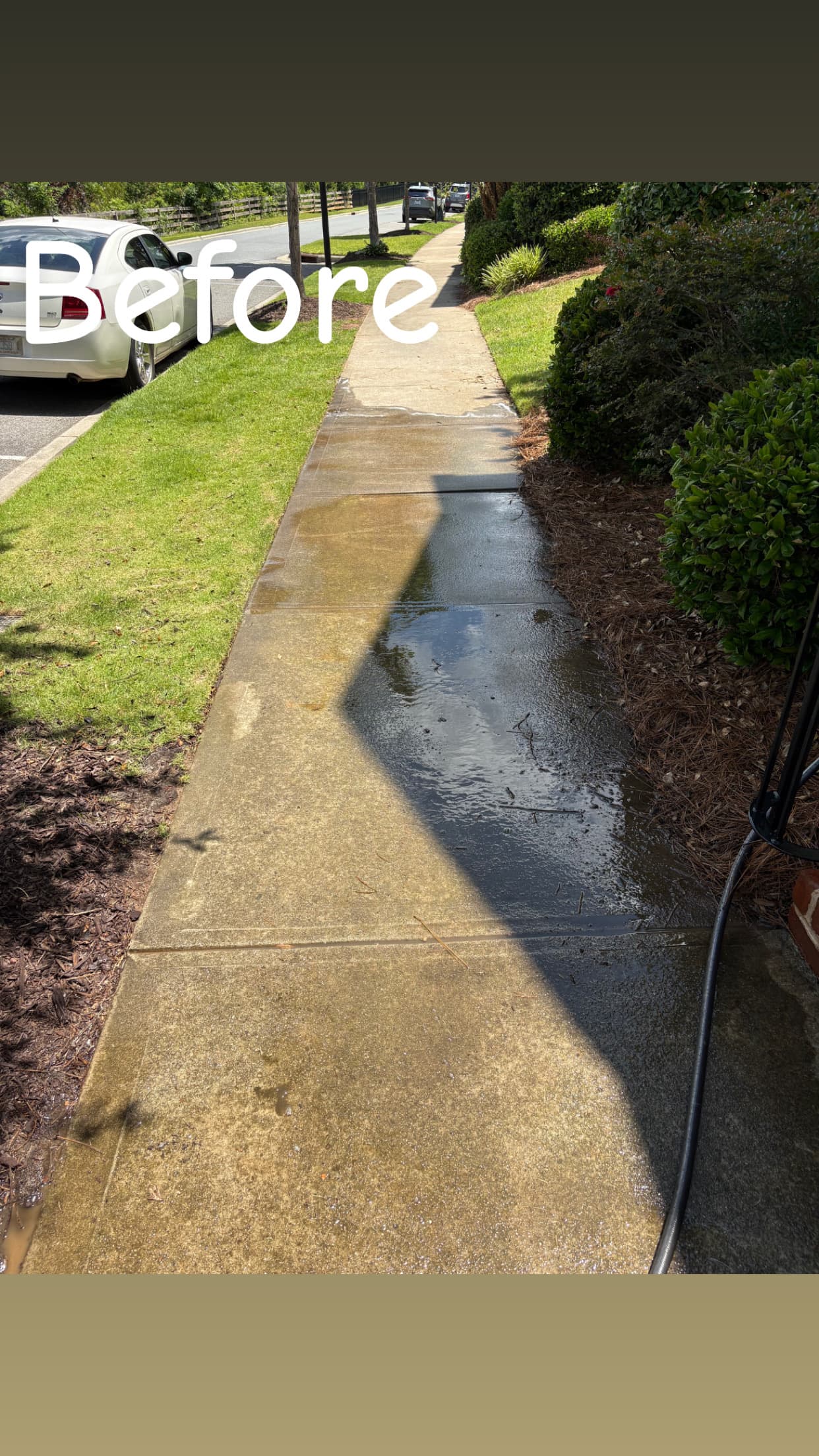 Concrete Sidewalk — before